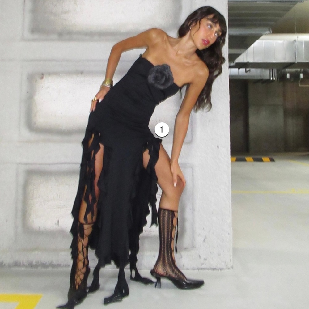 LIONESS - Rendezvous Strapless Dress - Black (Licorice) *Similar to Fanci Club